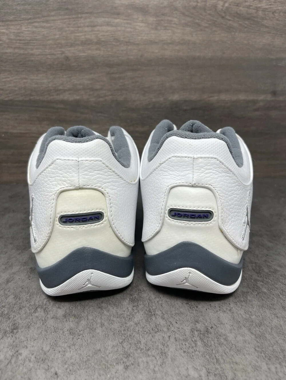 Air Jordan Team Concept Low Sneakers Mens Size 13 White Silver Lot 313365-101
